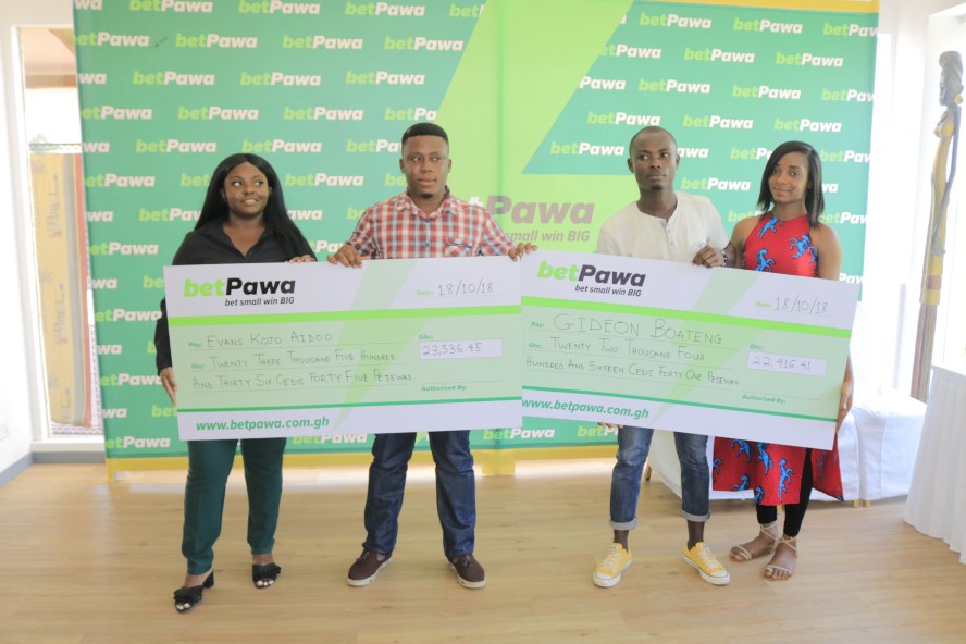 Two Lucky Winners Receive GHC 49,500 From Betpawa