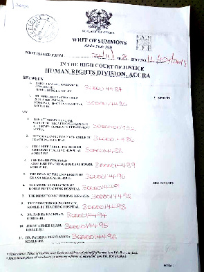 Interdicted Officers Sue Korle-Bu Hospital