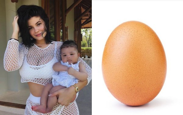 Image of an egg beats Kylie Jenner to become the most liked photo on Instagram