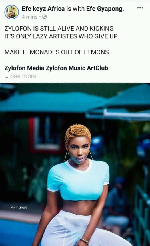 ‘Zylofon is still alive, it’s only lazy artistes who will give up’ – Efe Keyz subtle jab to Joyce Blessing