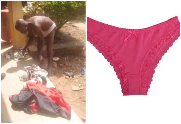Photos: Man Caught With Female Pants And Sanitary Pad