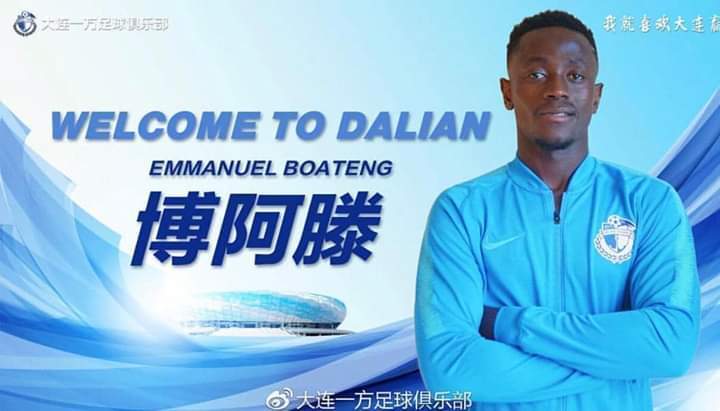 Emmanuel Boateng Finally Seals Dalian Yifang Move.