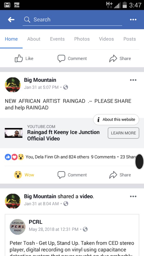 Big Mountain's Post On Facebook