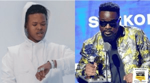 Nasty C Celebrates Sarkodie For Winning The Best International Flow At The 2019 BET Hip Hop Awards.