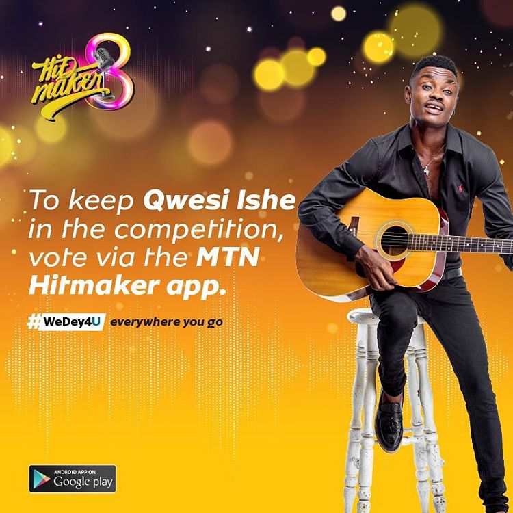MTN Hitmaker Contestant Qwesi Ishe, Wins the heart of Ghanaian Artistes