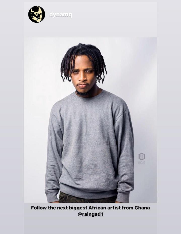 DJ Dynamq Tips Raingad As Next Big Music Star From Africa