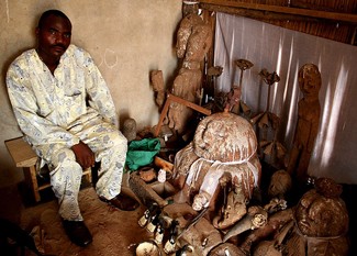 A powerful Nigerian fetish priest couldn’t hold back his tears as he cried mercilessly after he tested positive for the deadly coronavirus.