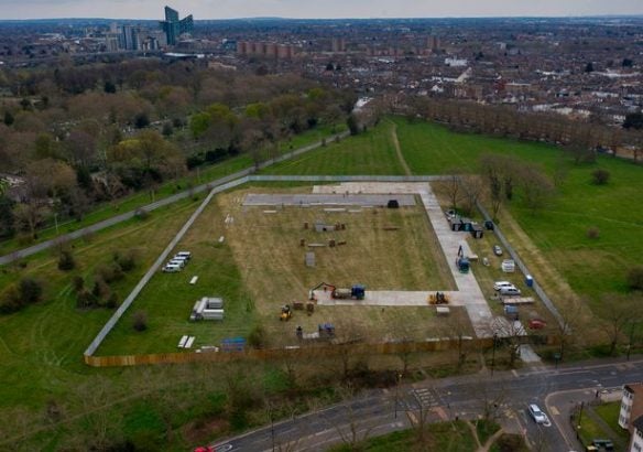 Coronavirus: UK starts building mortuary the size of two football fields
