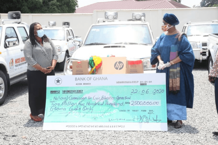 Covid-19 Trust Funds ‘spoils’ NCCE with donations worth GH₵2.5m